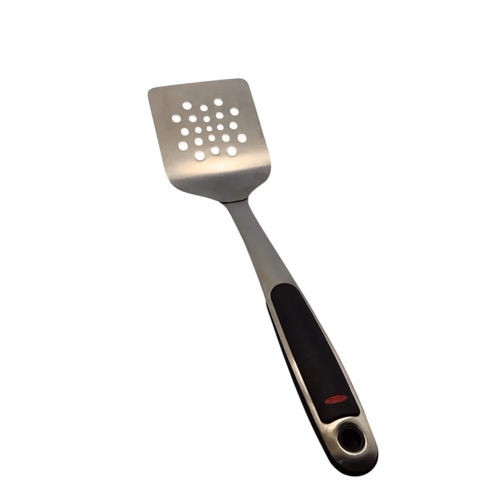OXO SoftWorks Stainless Steel Slotted Turner Spatula Non-Slip Handle 13”